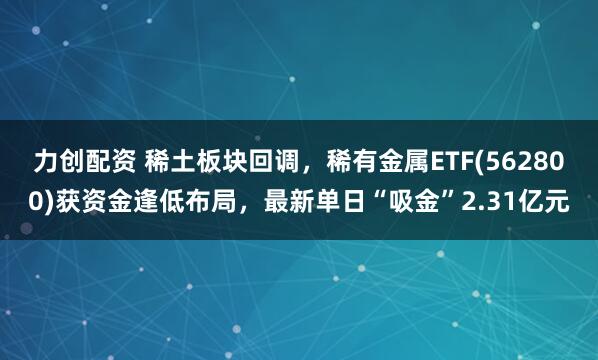 力创配资 稀土板块回调，稀有金属ETF(562800)获资金逢低布局，最新单日“吸金”2.31亿元