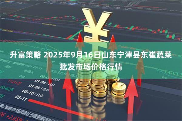 升富策略 2025年9月16日山东宁津县东崔蔬菜批发市场价格行情