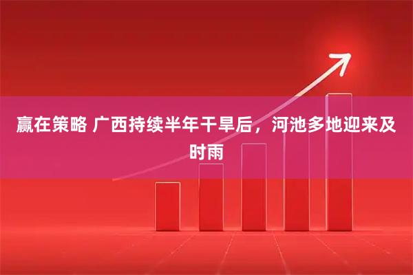 赢在策略 广西持续半年干旱后，河池多地迎来及时雨